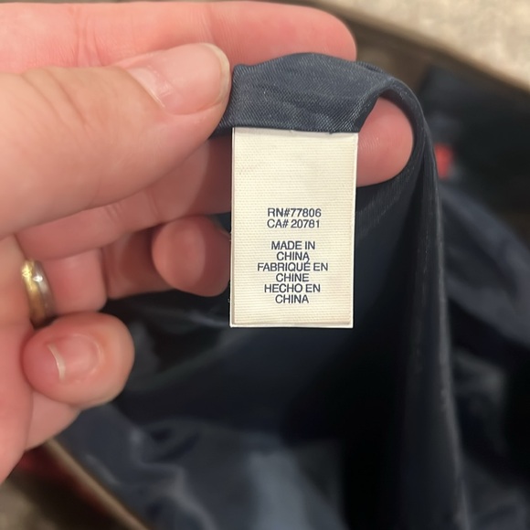 Tommy Hilfiger Red & Brown Tote Bag Purse - Picture 7 of 15